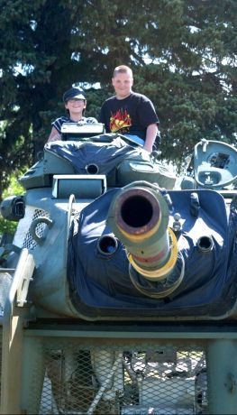 Kids always enjoy our tank turret.