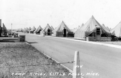 Tent city, 1940.  Troops slept under canvas until the mid-1960s.