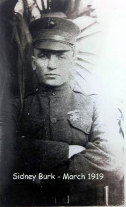 Private Burk in March 1919, shortly before his discharge.
