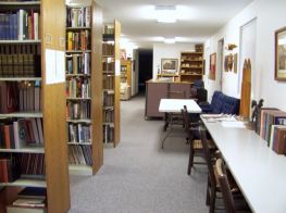 The library has space for study.
