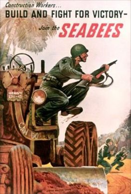 WWII Seebee recruiting poster.