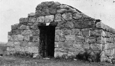 The powder magazine about 1920. The remains of this building are all that remain today of the old original fort.
