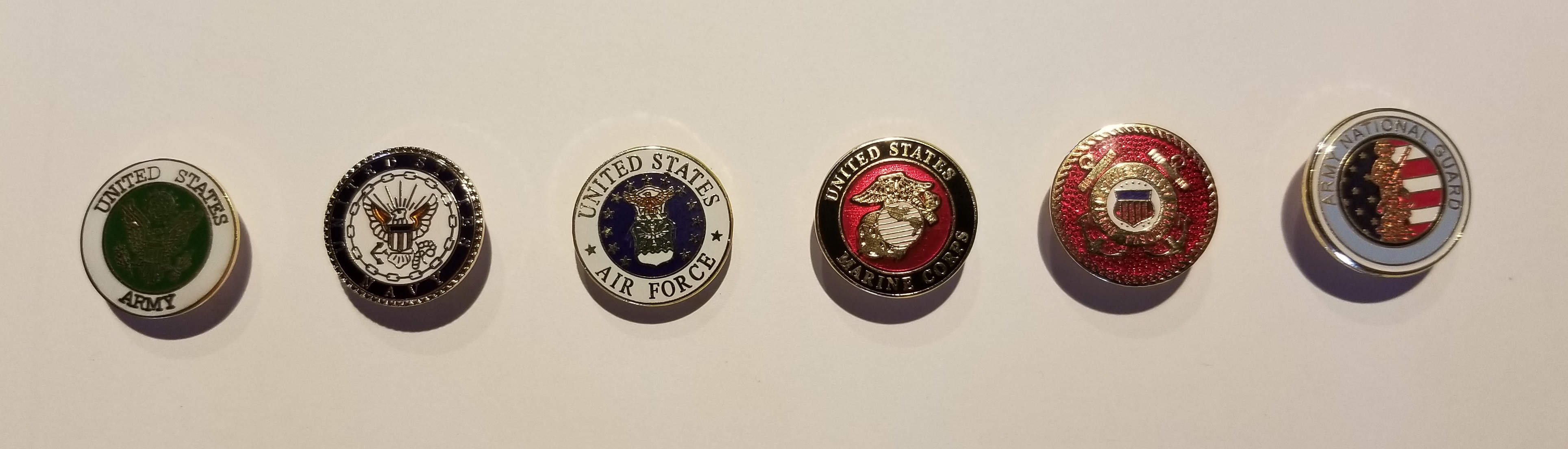 Military Branch Lapel Pins