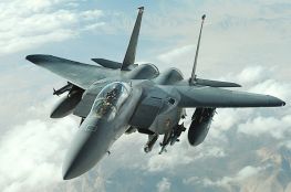 F-15E Strike Eagle over Afghanistan.